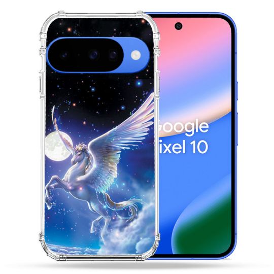 Coque Renforcée Pour Google Pixel 10 Fantastique Licorne Céleste