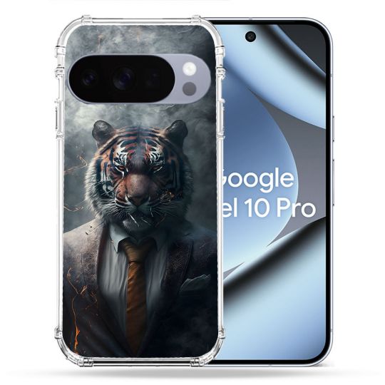 Coque Renforcée Pour Google Pixel 10 Pro Animal Tigre Business