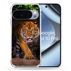 Coque Renforcée Pour Google Pixel 10 Pro Animal Tigre Jungle