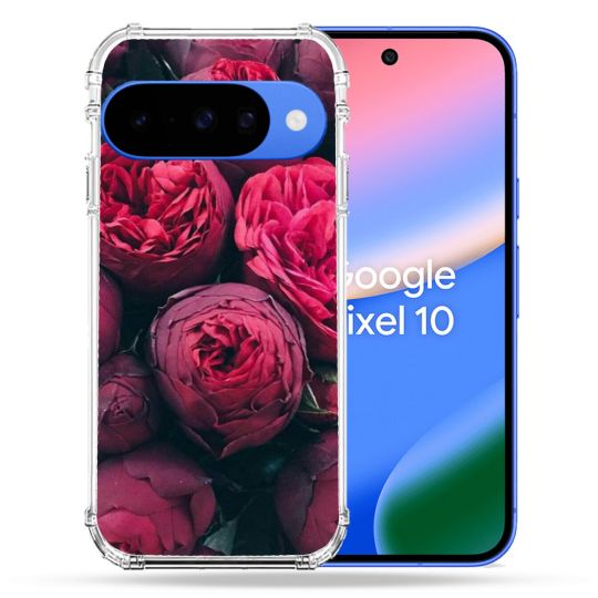 Coque Renforcée Pour Google Pixel 10 Fleur Pivoine
