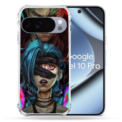 Coque Renforcée Pour Google Pixel 10 Pro Arcane Jinx Bleu