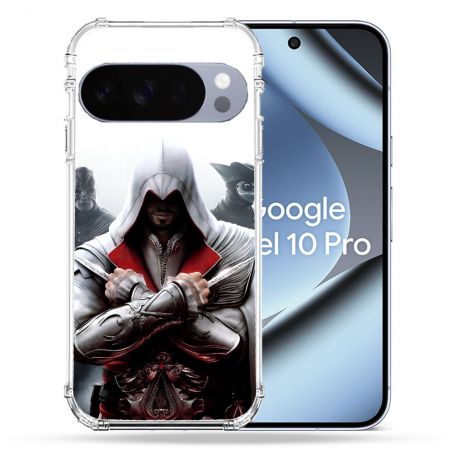 Coque Renforcée Pour Google Pixel 10 Pro Assassin Creed Mask