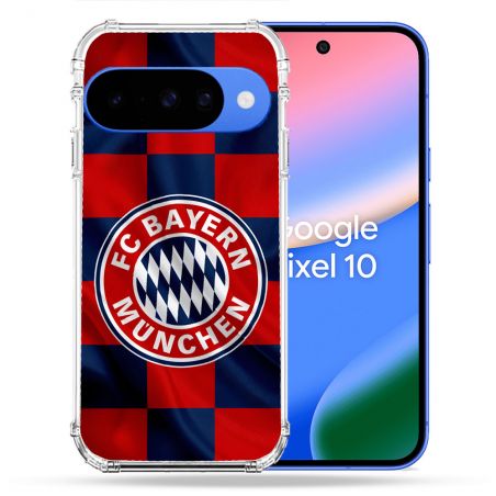 Coque Renforcée Pour Google Pixel 10 Foot Bayern Munich Carreaux