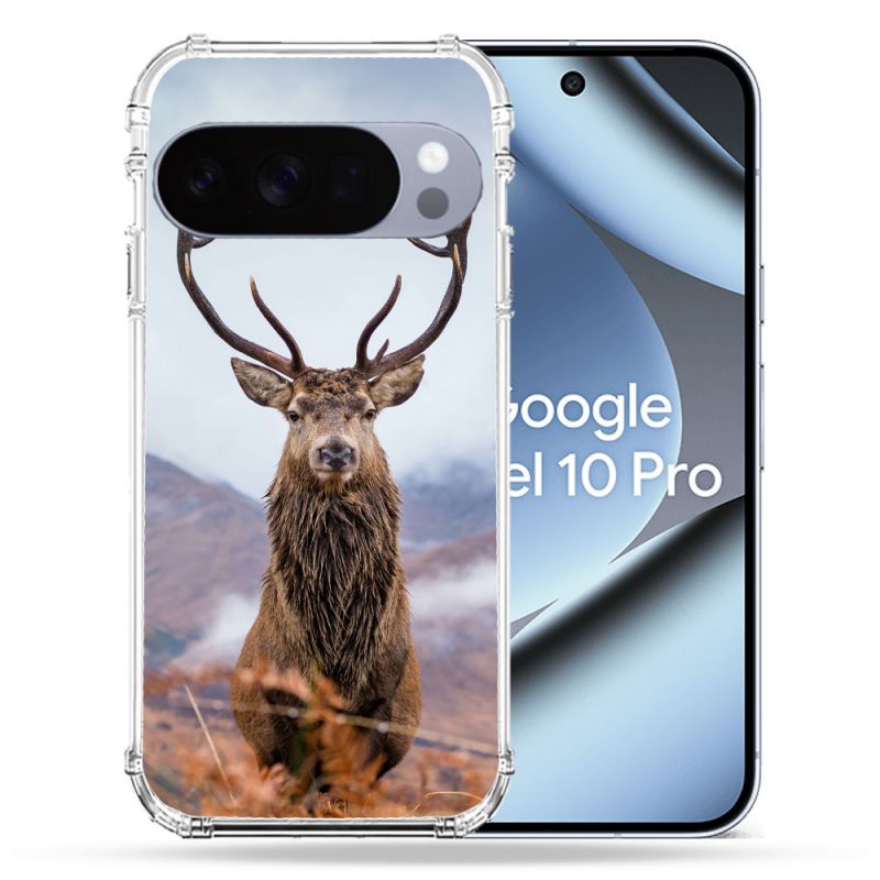 Coque Renforcée Pour Google Pixel 10 Pro Chasse Chevreuil Montagne