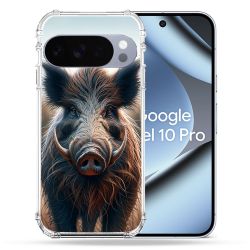 Coque Renforcée Pour Google Pixel 10 Pro Chasse Sanglier Attaque