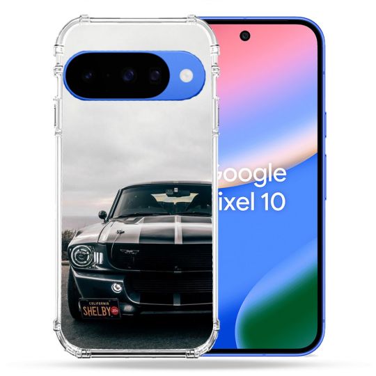 Coque Renforcée Pour Google Pixel 10 Ford Mustang GT500 Vintage