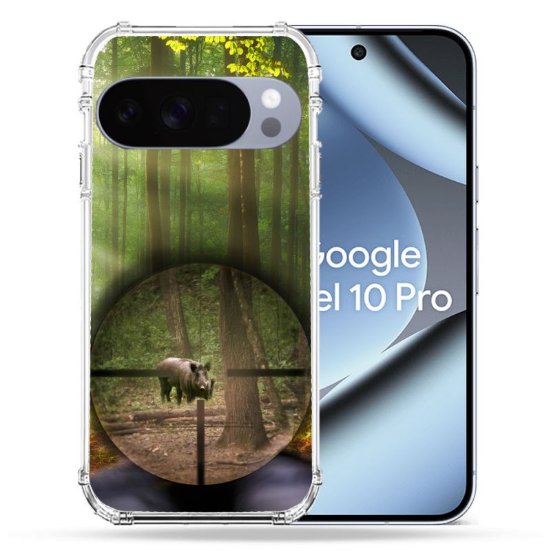 Coque Renforcée Pour Google Pixel 10 Pro Chasse Sanglier Viseur