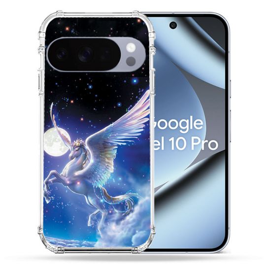 Coque Renforcée Pour Google Pixel 10 Pro Fantastique Licorne Céleste