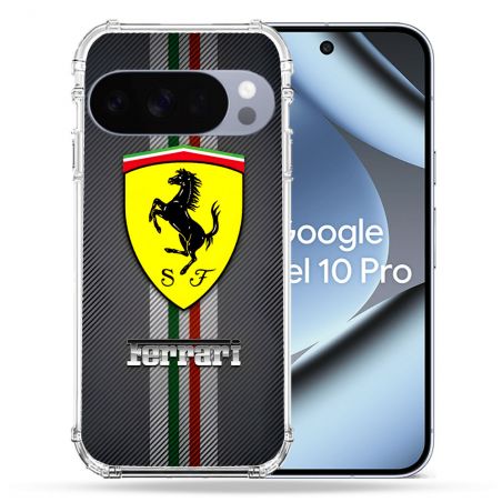 Coque Renforcée Pour Google Pixel 10 Pro Ferrari Carbone