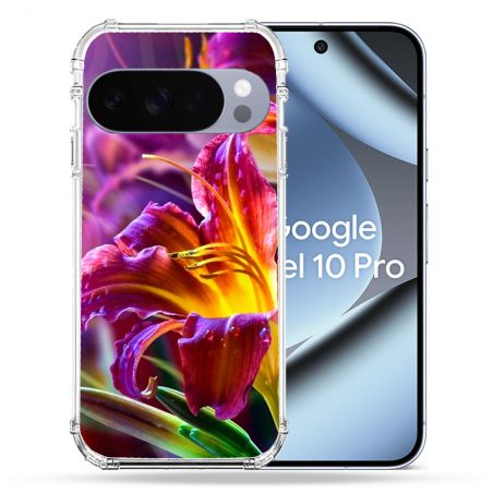 Coque Renforcée Pour Google Pixel 10 Pro Fleur Lys Color