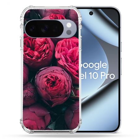 Coque Renforcée Pour Google Pixel 10 Pro Fleur Pivoine