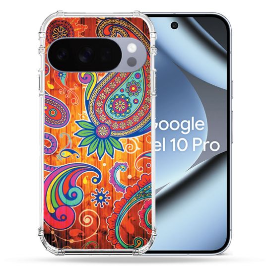 Coque Renforcée Pour Google Pixel 10 Pro Fleur Psychedelic