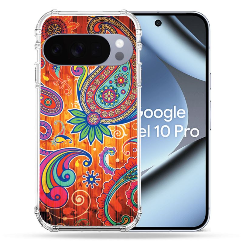 Coque Renforcée Pour Google Pixel 10 Pro Fleur Psychedelic
