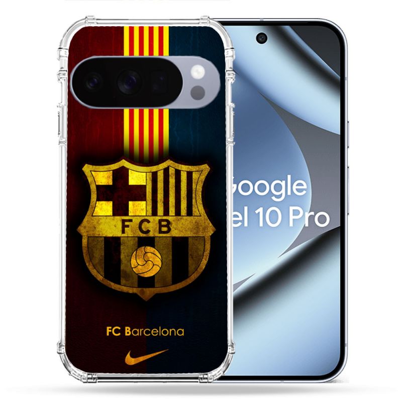 Coque Renforcée Pour Google Pixel 10 Pro Foot FC Barcelone Vintage