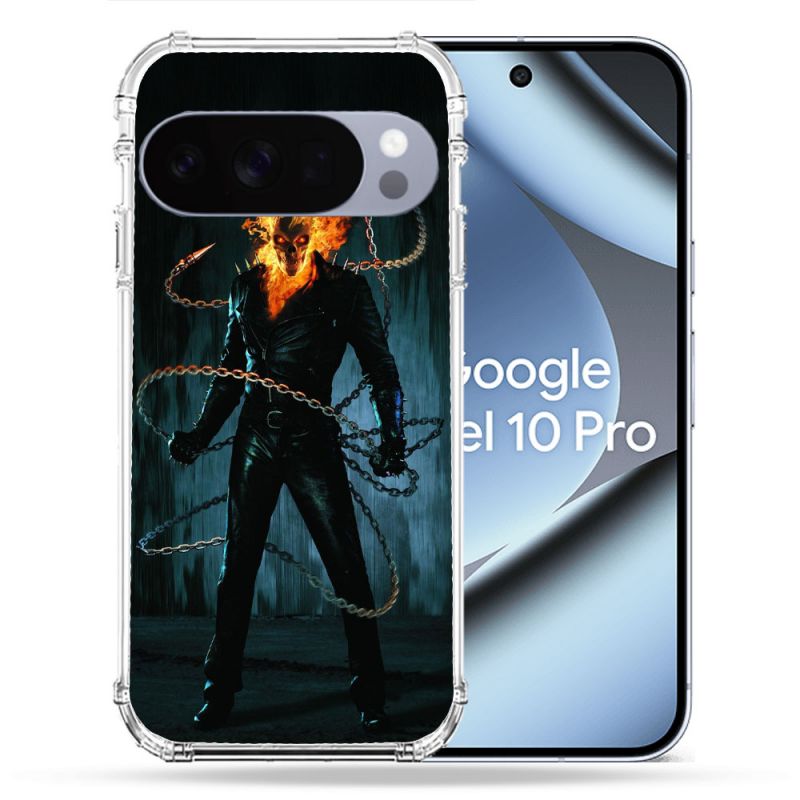 Coque Renforcée Pour Google Pixel 10 Pro Ghost Rider
