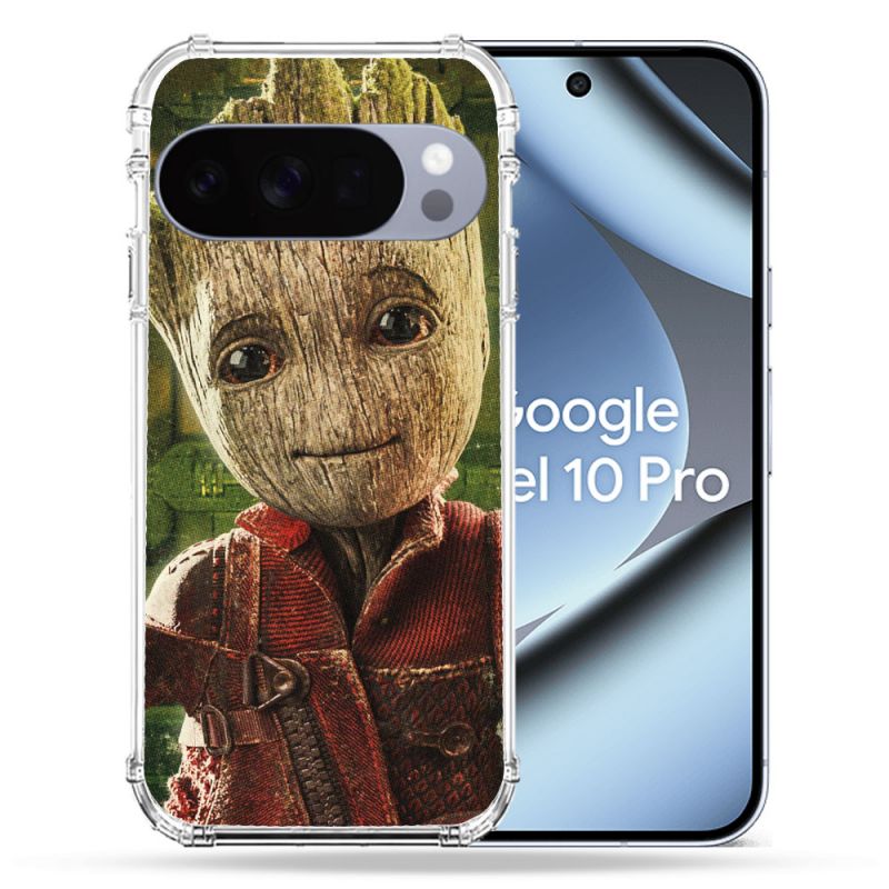 Coque Renforcée Pour Google Pixel 10 Pro Groot Vert