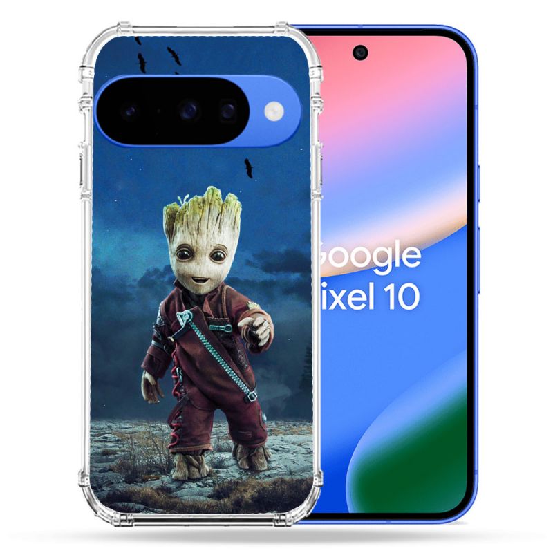 Coque Renforcée Pour Google Pixel 10 Groot Bleu