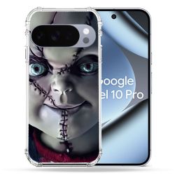 Coque Renforcée Pour Google Pixel 10 Pro Horreur Chucky Cicatrice
