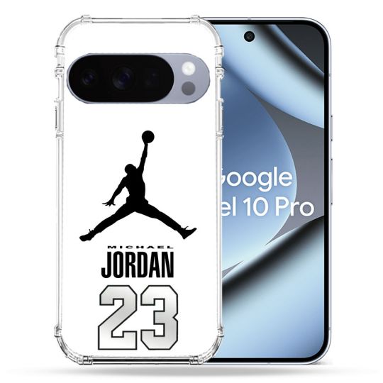 Coque Renforcée Pour Google Pixel 10 Pro Jordan 23 Blanc