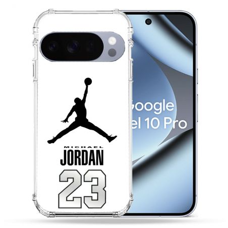 Coque Renforcée Pour Google Pixel 10 Pro Jordan 23 Blanc