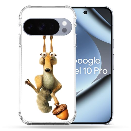 Coque Renforcée Pour Google Pixel 10 Pro L'âge de Glace Scratch Suspendu
