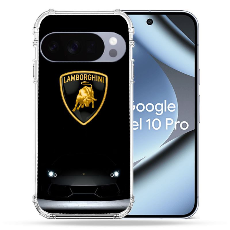 Coque Renforcée Pour Google Pixel 10 Pro Lamborghini Noir