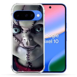 Coque Renforcée Pour Google Pixel 10 Horreur Chucky Cicatrice