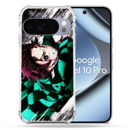 Coque Renforcée Pour Google Pixel 10 Pro Manga Demon Slayer Tanjiro