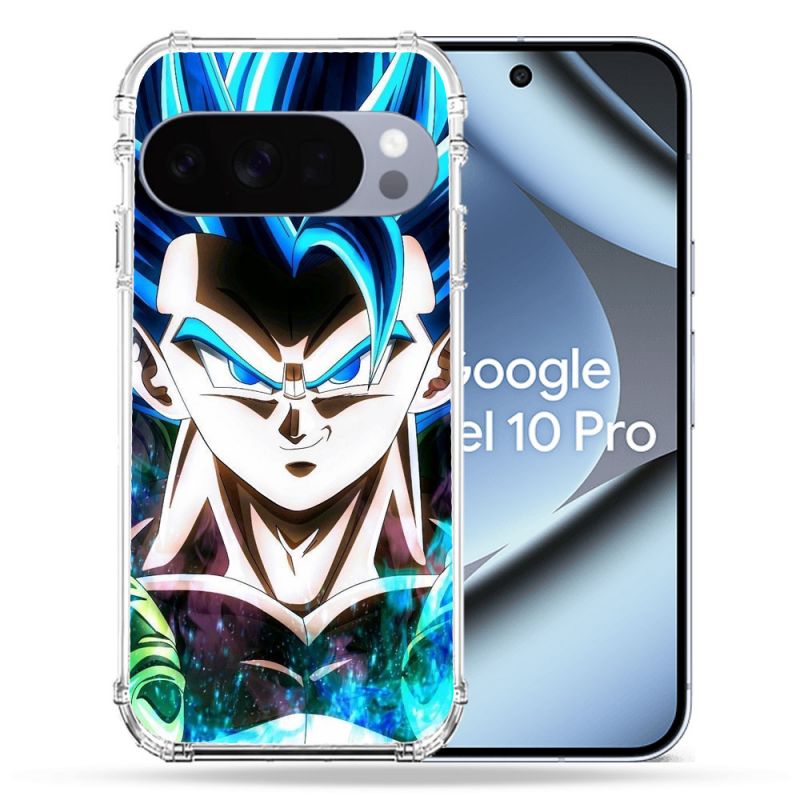 Coque Renforcée Pour Google Pixel 10 Pro Manga Dragon Ball Gogeta Visage