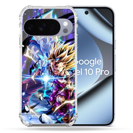 Coque Renforcée Pour Google Pixel 10 Pro Manga Dragon Ball Sangohan Duo