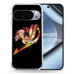 Coque Renforcée Pour Google Pixel 10 Pro Manga Fairy Tail Logo Noir