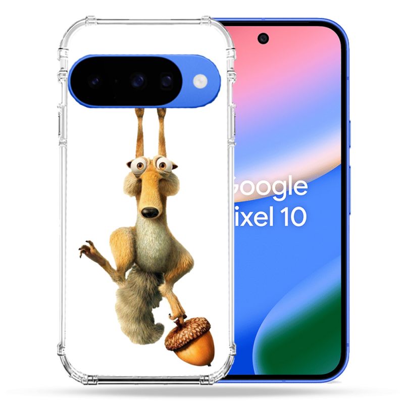 Coque Renforcée Pour Google Pixel 10 L'âge de Glace Scratch Suspendu