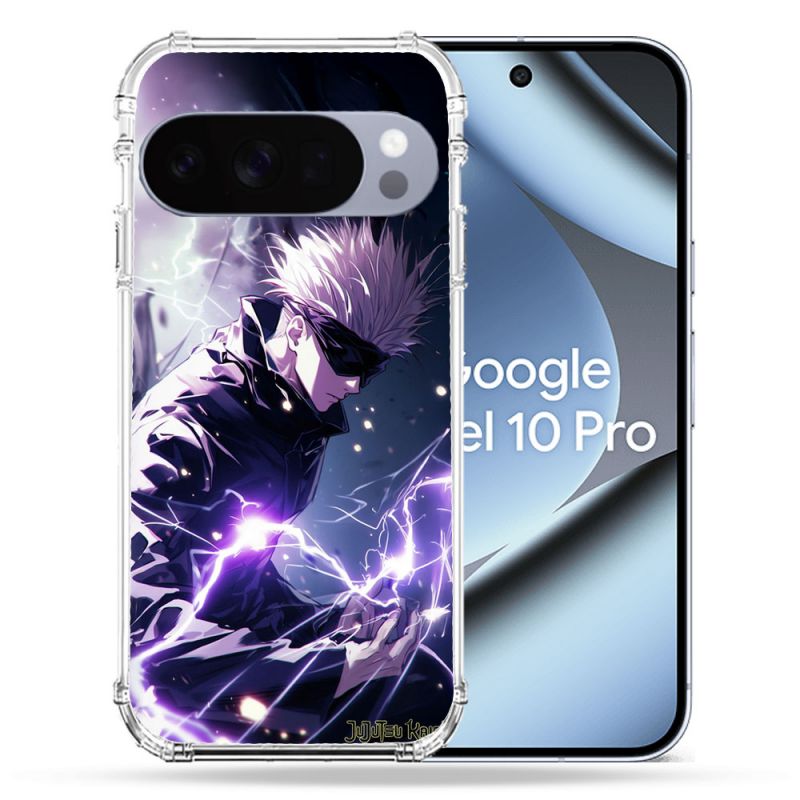 Coque Renforcée Pour Google Pixel 10 Pro Manga Jujutsu Kaisen Gojo Saturo