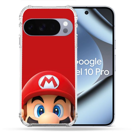 Coque Renforcée Pour Google Pixel 10 Pro Mario Rouge
