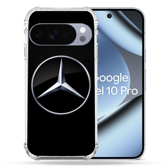 Coque Renforcée Pour Google Pixel 10 Pro Mercedes Carbone