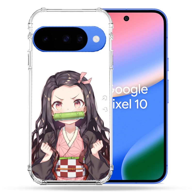 Coque Renforcée Pour Google Pixel 10 Manga Demon Slayer Nezuko