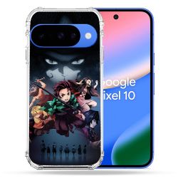 Coque Renforcée Pour Google Pixel 10 Manga Demon Slayer Noir
