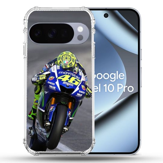 Coque Renforcée Pour Google Pixel 10 Pro Moto Course GP Wheeling 46