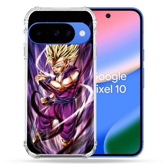 Coque Renforcée Pour Google Pixel 10 Manga Dragon Ball Sangohan Violet