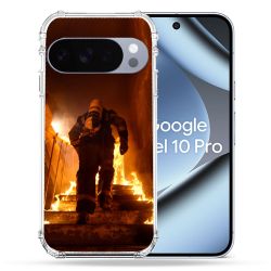 Coque Renforcée Pour Google Pixel 10 Pro Pompier Escalier