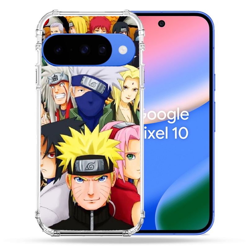 Coque Renforcée Pour Google Pixel 10 Manga Naruto Team