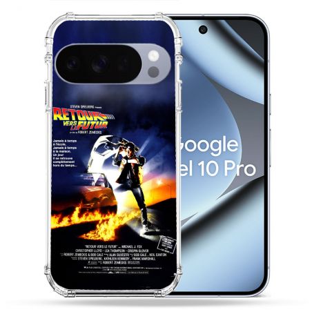 Coque Renforcée Pour Google Pixel 10 Pro Retour Vers Le Futur Affiche