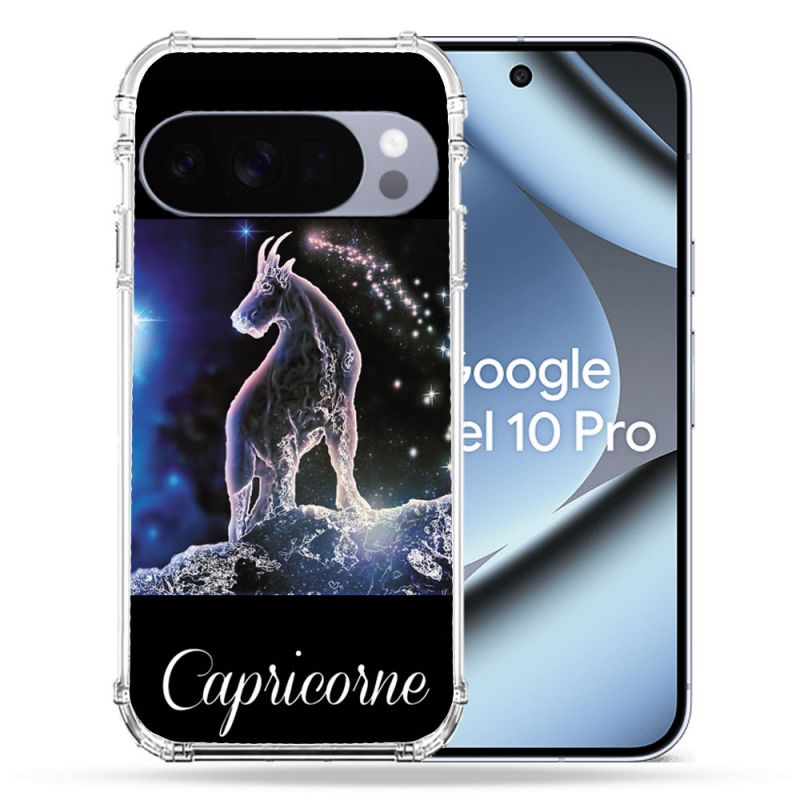 Coque Renforcée Pour Google Pixel 10 Pro Signe Zodiaque 2 Capricorne