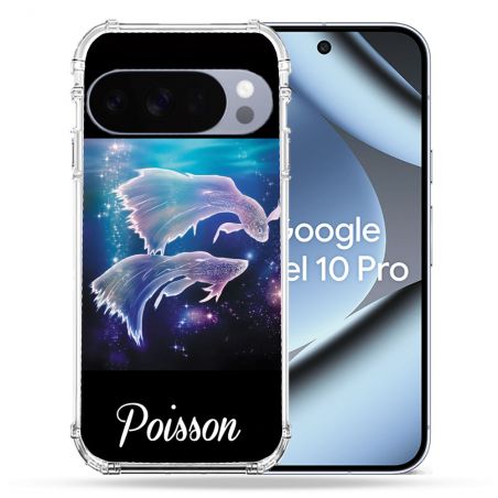 Coque Renforcée Pour Google Pixel 10 Pro Signe Zodiaque 2 Poisson