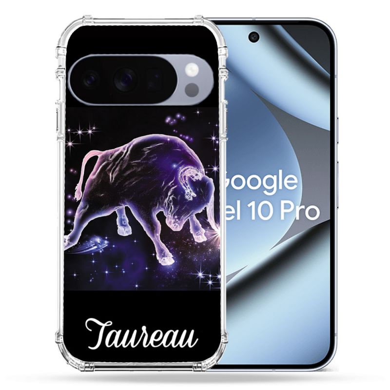 Coque Renforcée Pour Google Pixel 10 Pro Signe Zodiaque 2 Taureau
