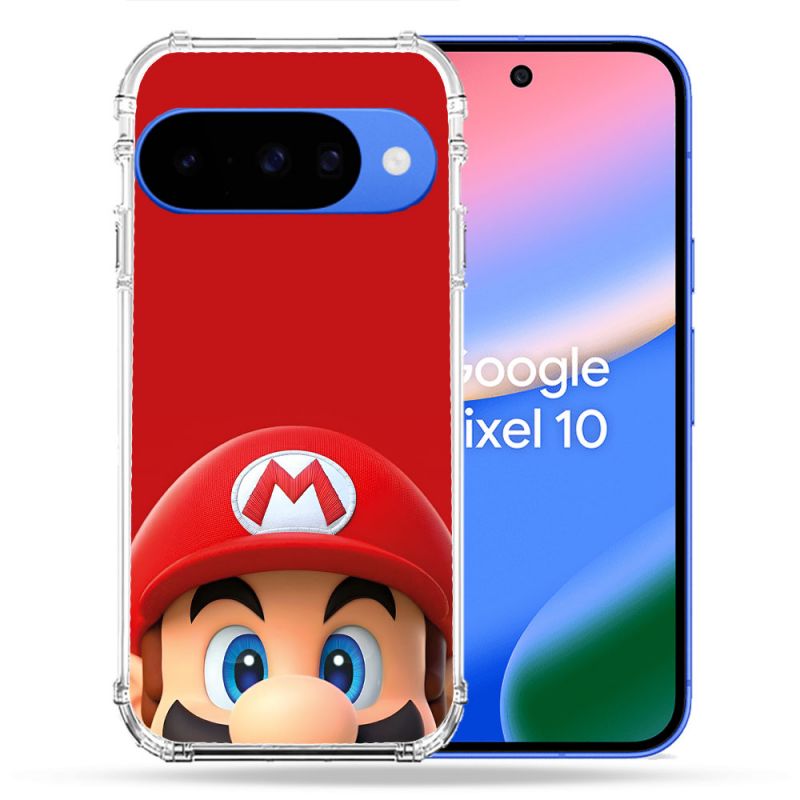 Coque Renforcée Pour Google Pixel 10 Mario Rouge