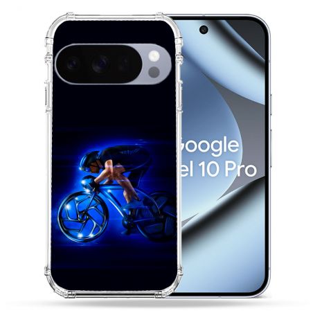Coque Renforcée Pour Google Pixel 10 Pro Sport Cyclisme Bleu