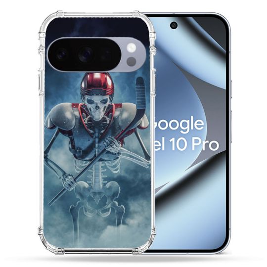 Coque Renforcée Pour Google Pixel 10 Pro Sport Hockey Squelette