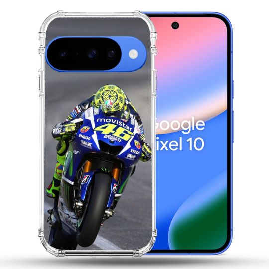 Coque Renforcée Pour Google Pixel 10 Moto Course GP Wheeling 46