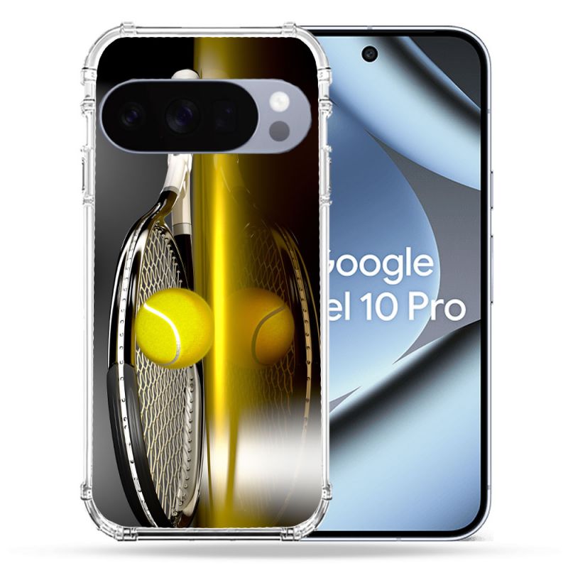 Coque Renforcée Pour Google Pixel 10 Pro Sport Tennis Reflet
